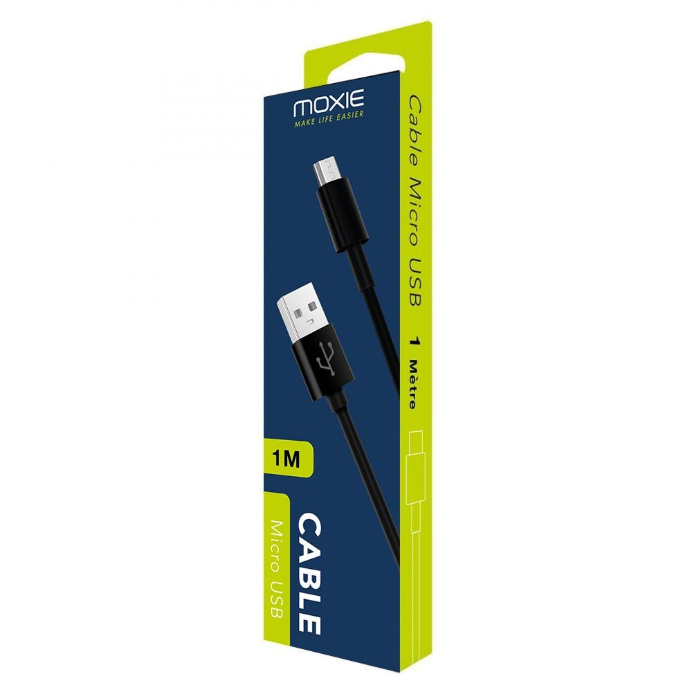 Moxie Micro-USB Data Cable 1 meter - Black